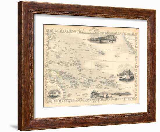 Polynesia, or Islands in the Pacific Ocean, C. 1850-John Rapkin-Framed Giclee Print