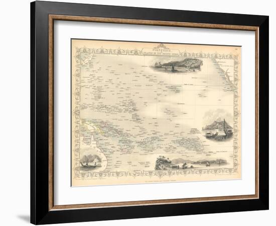 Polynesia, or Islands in the Pacific Ocean, C. 1850-John Rapkin-Framed Giclee Print