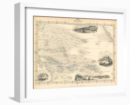 Polynesia, or Islands in the Pacific Ocean, C. 1850-John Rapkin-Framed Giclee Print