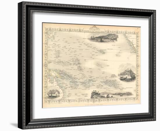 Polynesia, or Islands in the Pacific Ocean, C. 1850-John Rapkin-Framed Giclee Print