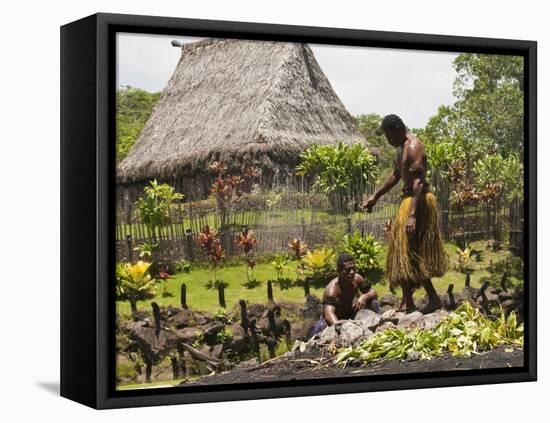 Polynesian Cultural Center, Viti Levu, Fiji, South Pacific, Pacific-Michael DeFreitas-Framed Premier Image Canvas