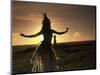 Polynesian Dancer, Ahu Tahai, Easter Island-Angelo Cavalli-Mounted Photographic Print