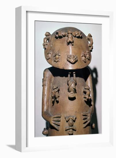 Polynesian statuette of Tangaroa-up-in-the-sky-Unknown-Framed Giclee Print