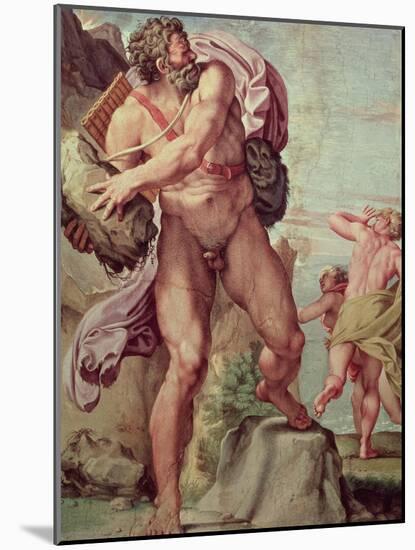Polyphemus Attacking Acis and Galatea, 1597-1604-Annibale Carracci-Mounted Giclee Print