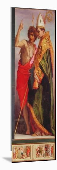 Polyptych from Vallombrosa Abbey, Detail of the Right Hand Side-Andrea del Sarto-Mounted Giclee Print