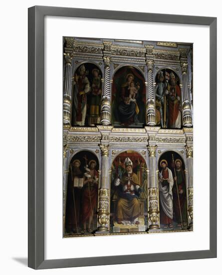 Polyptych of St. Ambrose, 1547-null-Framed Giclee Print