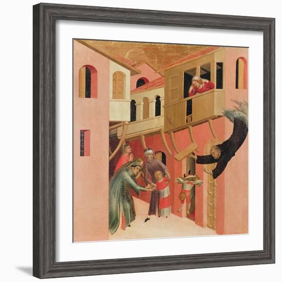 Polyptych of the Blessed Agostino Novello and Four Stories of His Life-Simone Martini-Framed Giclee Print