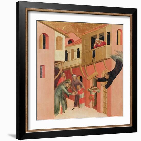 Polyptych of the Blessed Agostino Novello and Four Stories of His Life-Simone Martini-Framed Giclee Print