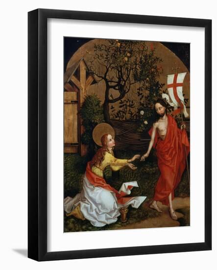 Polyptych of the Dominicans: Panel with the Noli me tangere-Martin Schongauer-Framed Giclee Print