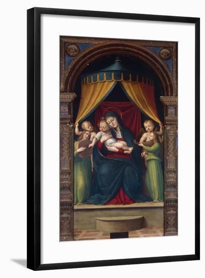 Polyptych of Virgin and Child with Angels, 1510-null-Framed Giclee Print