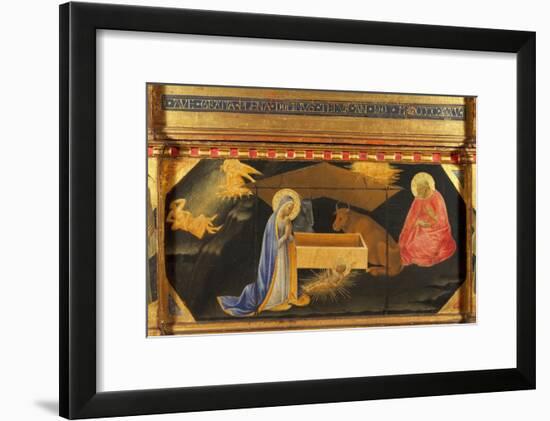 Polyptych, Predella, Nativity-Andrea Di Gusto-Framed Giclee Print