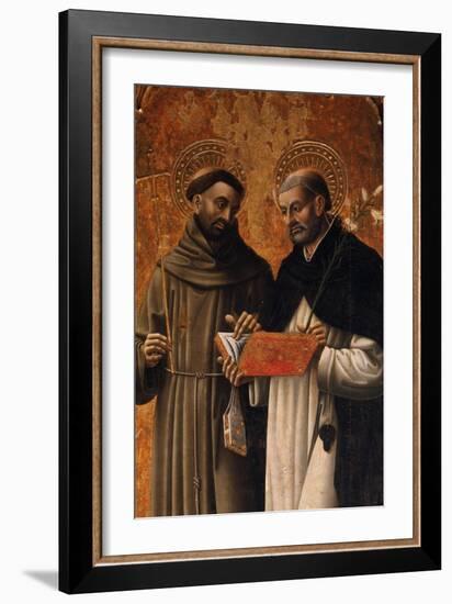 Polyptych, Saints Francis and Dominic-Mazone Giovanni-Framed Giclee Print