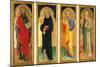 Polyptych with St Paul, St Nicholas of Tolentino, St Peter and St Lawrence-null-Mounted Giclee Print