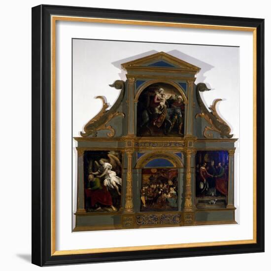 Polyptych with Stories of St Joseph-Callisto Piazza-Framed Giclee Print