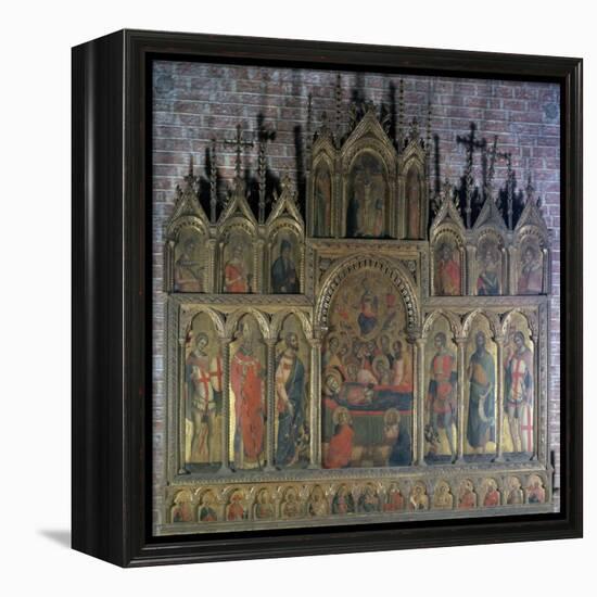 Polyptych with the Death of the Virgin-Lorenzo Veneziano-Framed Premier Image Canvas