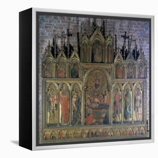 Polyptych with the Death of the Virgin-Lorenzo Veneziano-Framed Premier Image Canvas