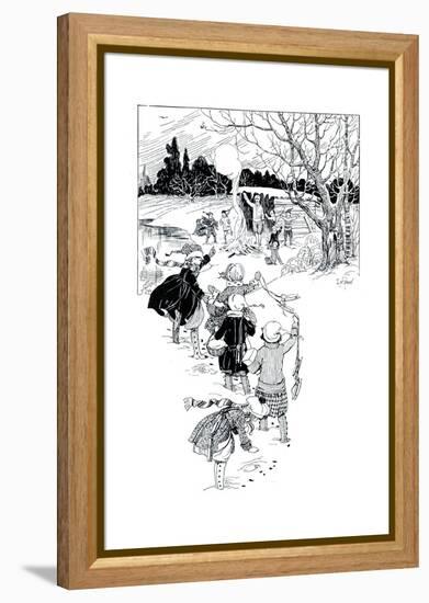 Pom-Pom-Pull Away - Child Life-Kate Deal-Framed Premier Image Canvas