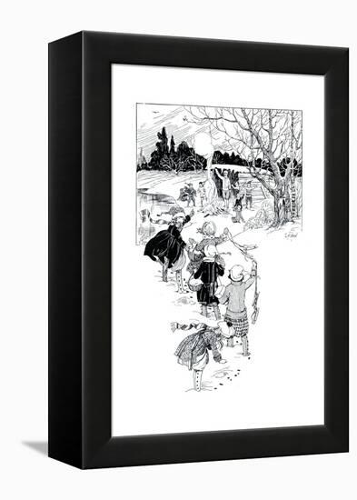 Pom-Pom-Pull Away - Child Life-Kate Deal-Framed Premier Image Canvas