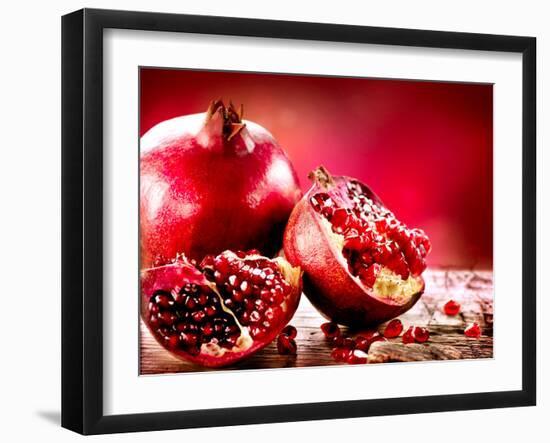 Pomegranate Fruit-Subbotina Anna-Framed Photographic Print