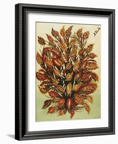 Pomegranate on a Green Background, 1930-Seraphine Louis-Framed Giclee Print