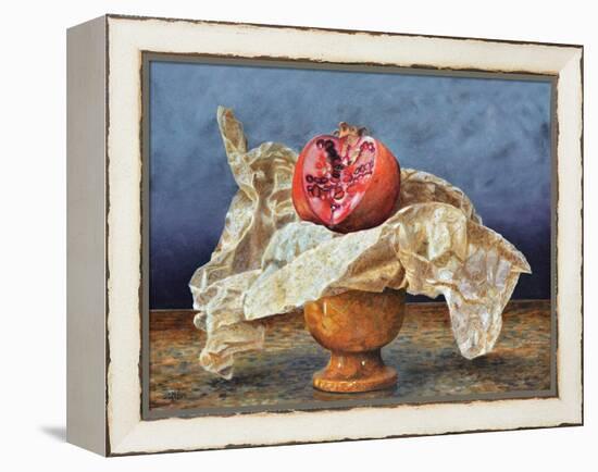 Pomegranate Still Life, 2008 (Oil on Board)-Trevor Neal-Framed Premier Image Canvas