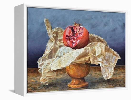 Pomegranate Still Life, 2008 (Oil on Board)-Trevor Neal-Framed Premier Image Canvas