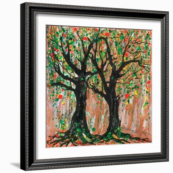 Pomegranate Tree, 2012-Carolyn Mary Kleefeld-Framed Giclee Print