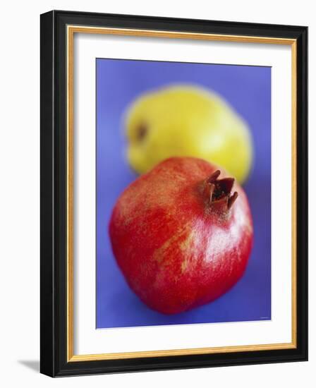 Pomegranate, with Quince Behind-Jean Cazals-Framed Photographic Print