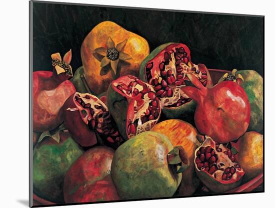 Pomegranates from Chabela, 2007-Pedro Diego Alvarado-Mounted Giclee Print