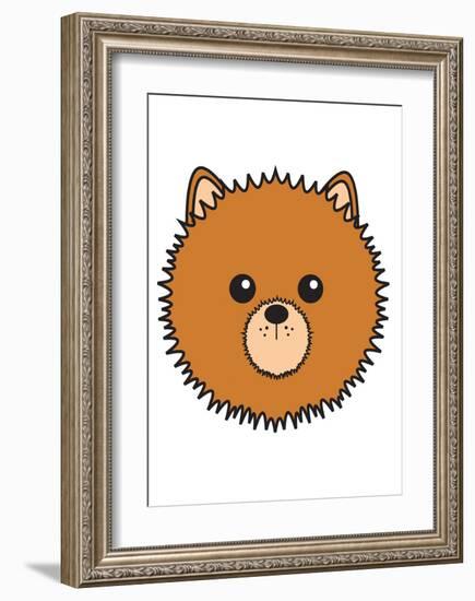 Pomeranian-null-Framed Art Print