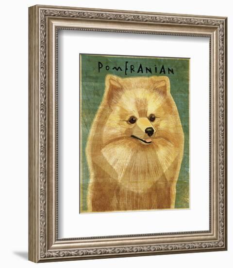 Pomeranian-John W^ Golden-Framed Art Print