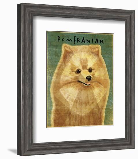 Pomeranian-John W^ Golden-Framed Art Print