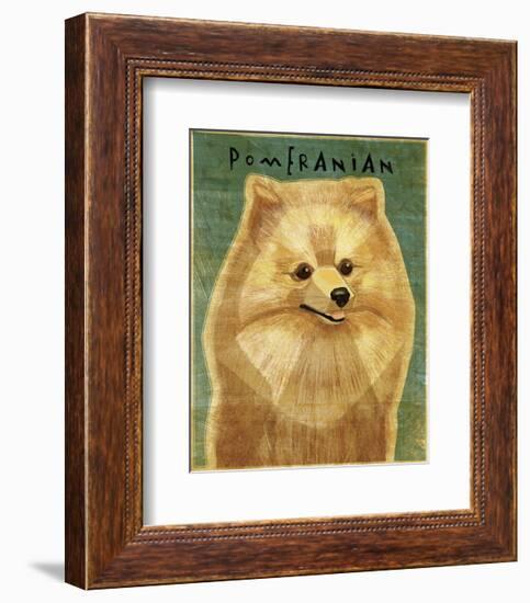 Pomeranian-John W^ Golden-Framed Art Print