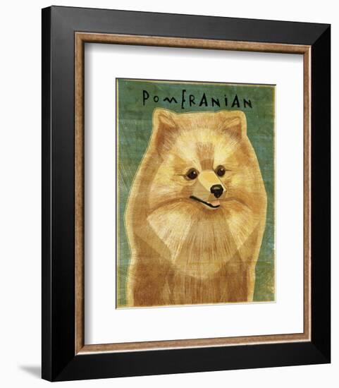 Pomeranian-John W^ Golden-Framed Art Print