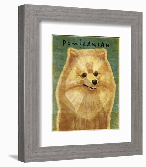 Pomeranian-John W^ Golden-Framed Art Print