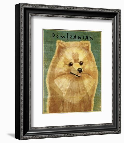 Pomeranian-John W^ Golden-Framed Art Print