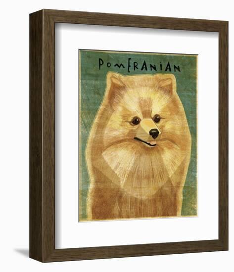 Pomeranian-John W^ Golden-Framed Art Print