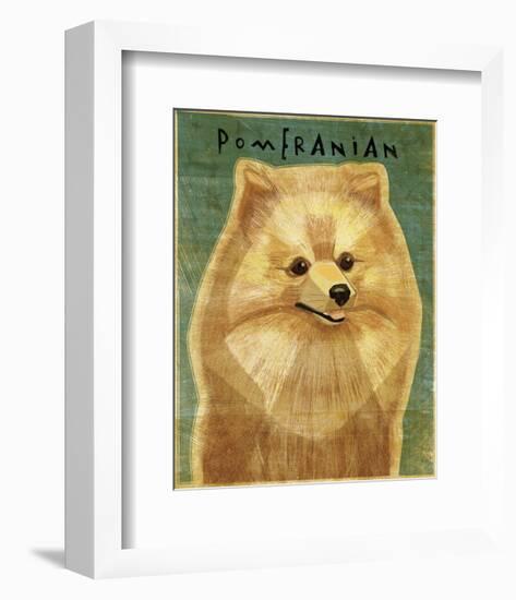 Pomeranian-John W^ Golden-Framed Art Print