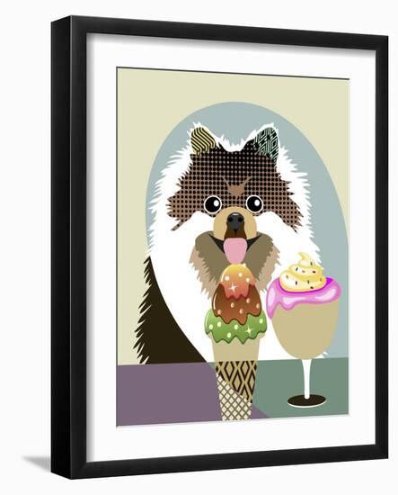 Pomeranian-Lanre Adefioye-Framed Giclee Print