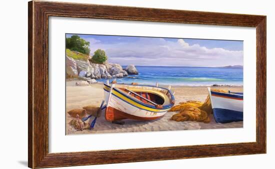 Pomeriggio mediterraneo-Adriano Galasso-Framed Art Print