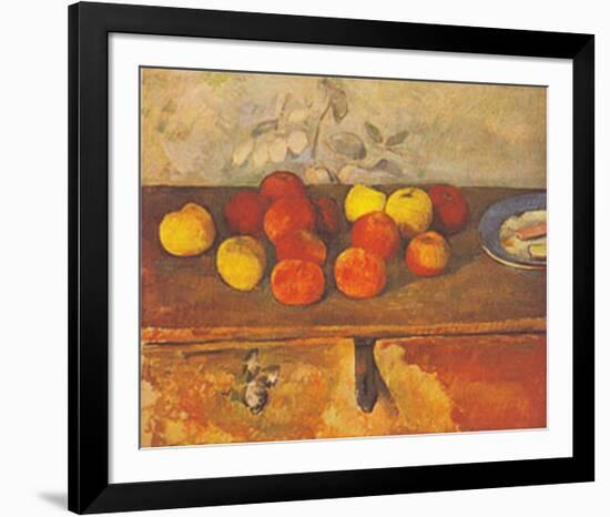 Pommes et Biscuit-Paul Cézanne-Framed Art Print