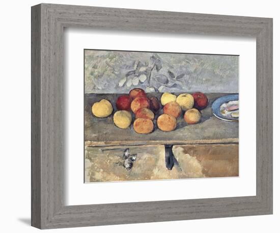 Pommes et Biscuits-Paul Cézanne-Framed Giclee Print