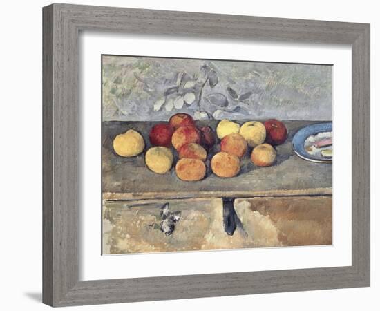 Pommes et Biscuits-Paul Cézanne-Framed Giclee Print