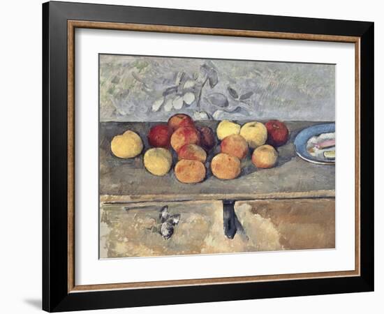 Pommes et Biscuits-Paul Cézanne-Framed Giclee Print