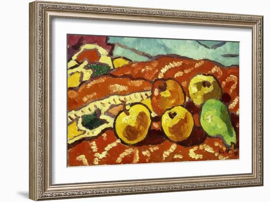 Pommes Et Draperie, 1939 (Oil on Canvas)-Louis Valtat-Framed Giclee Print