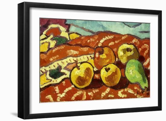 Pommes Et Draperie, 1939 (Oil on Canvas)-Louis Valtat-Framed Giclee Print