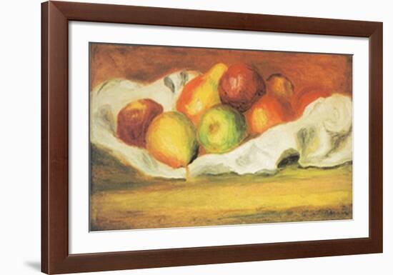 Pommes et Poires-Pierre-Auguste Renoir-Framed Art Print