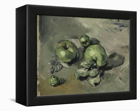 Pommes vertes-Paul Cézanne-Framed Premier Image Canvas