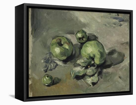 Pommes vertes-Paul Cézanne-Framed Premier Image Canvas