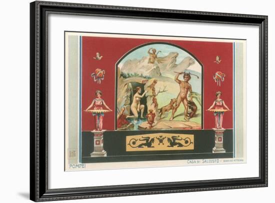 Pompei Fresco-Found Image Press-Framed Giclee Print